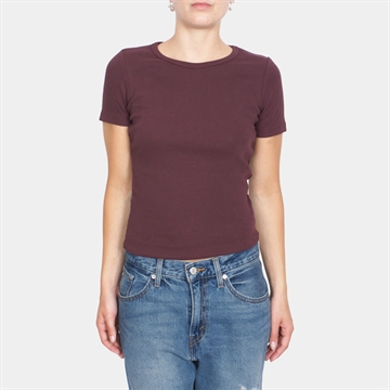 JJXX Girl Frankie Rib Tee Winetasting